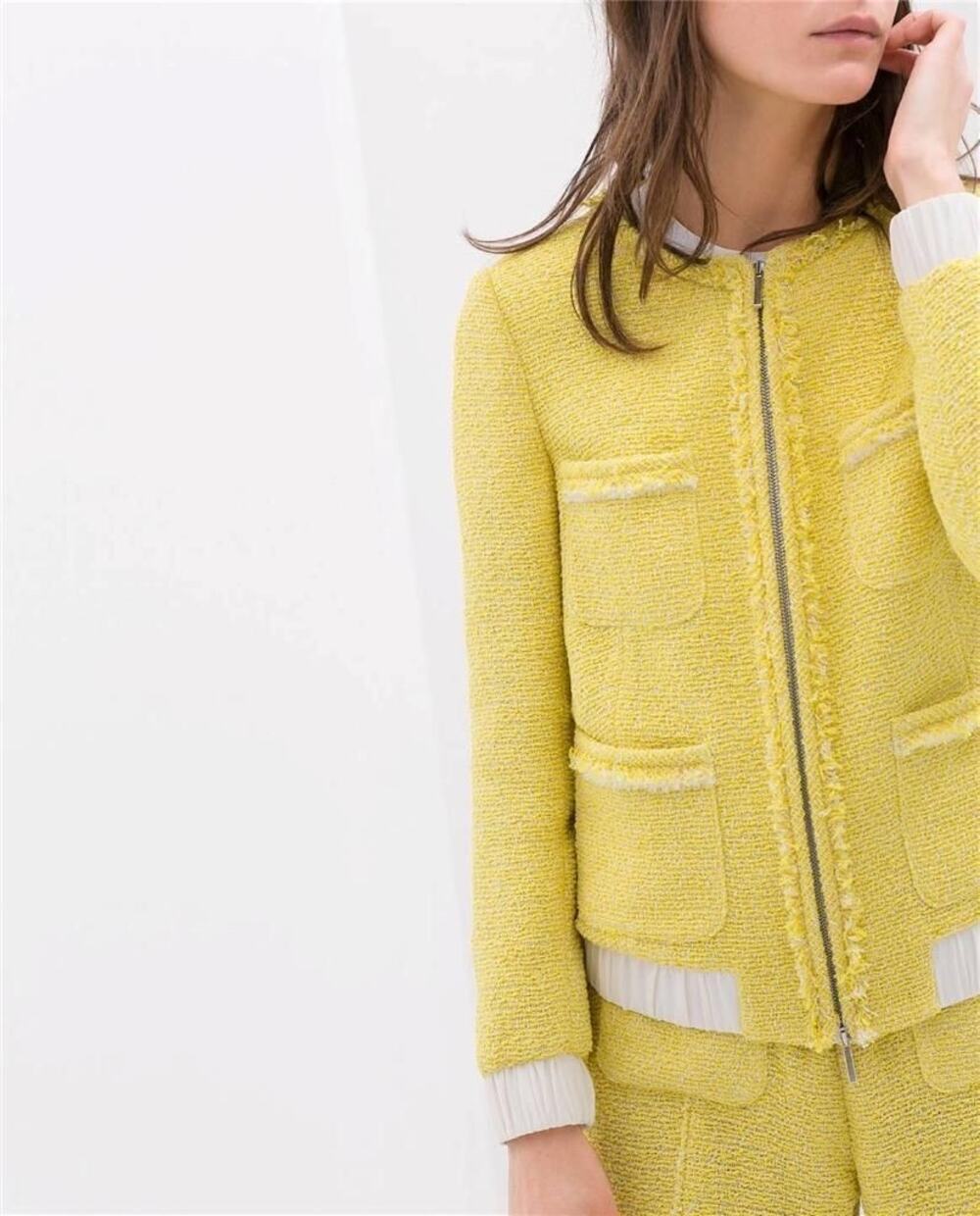 Zara Tweed Fantasy Boucle Jacket size S